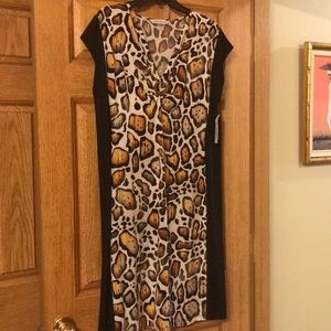 Peter Nygard sleeveless black dress.